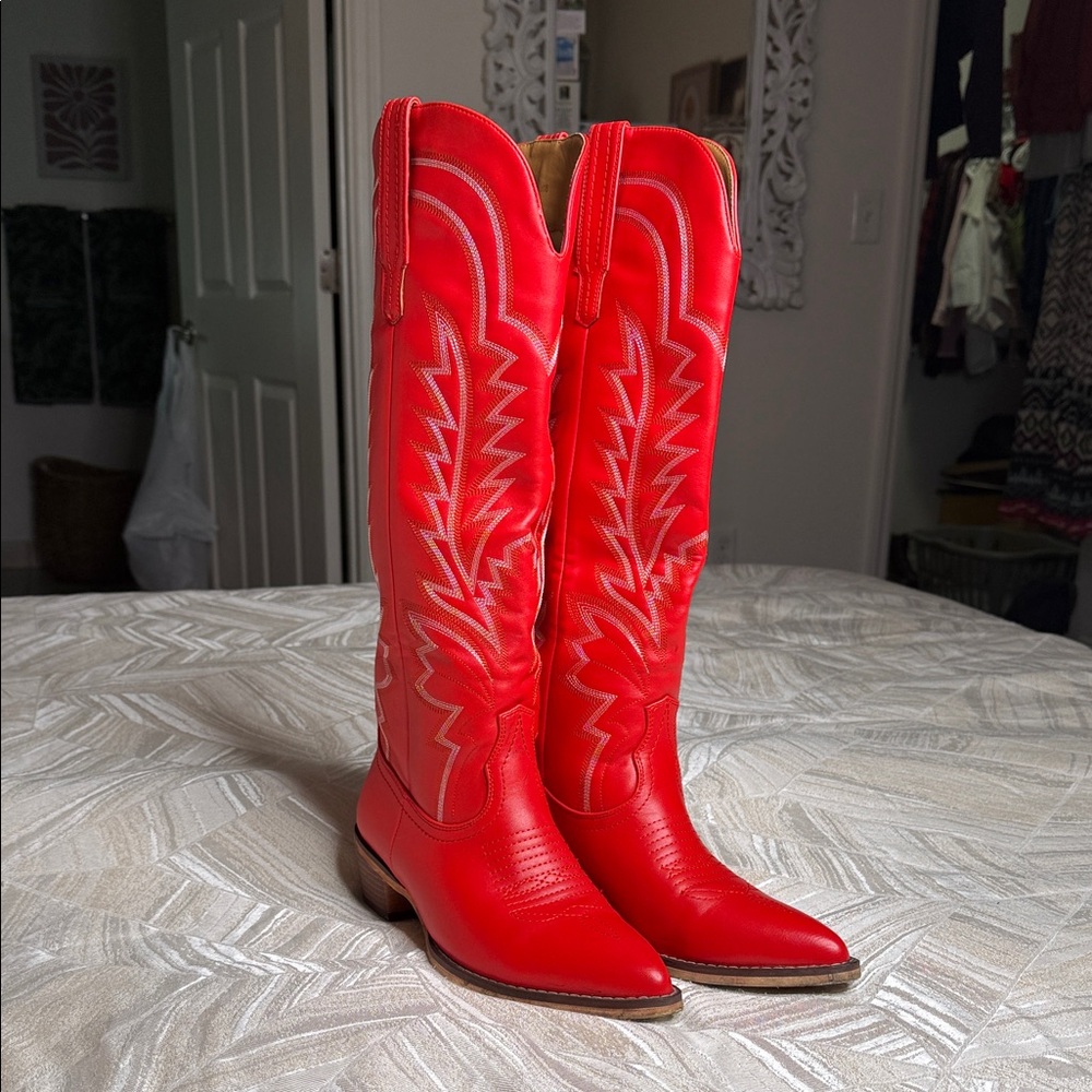 Red Western Cowboy Boots